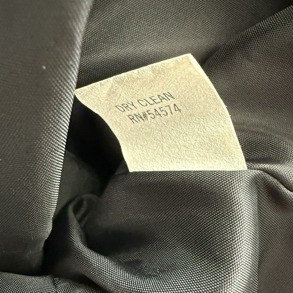 Vintage 80s Black Velvet Jacket Womens 10 Satin Bow Back Whimsigoth Formal Prep - Picture 7 of 8